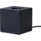 Lampfot E27 | 9cm | kub svart